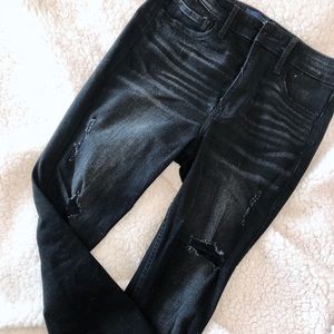 Black high waisted skinny jeans